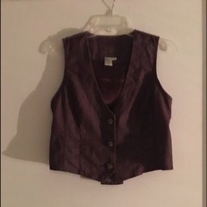 LAL purple 3 button vest.